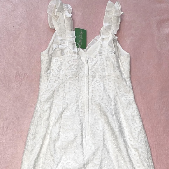 Lilly Pulitzer Phoebe Dress Resort White Lace Size 00 - Picture 2 of 4